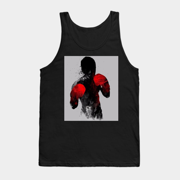 Striker Boxing Muay Thai Kickboxing MMA Mural T-Shirt Tank Top by shewpdaddy